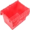 Global Industrial Distribution Container With Hinged Lid 21-7/8x15-1/4x17-1/4 Red 257811RD - alternate 4